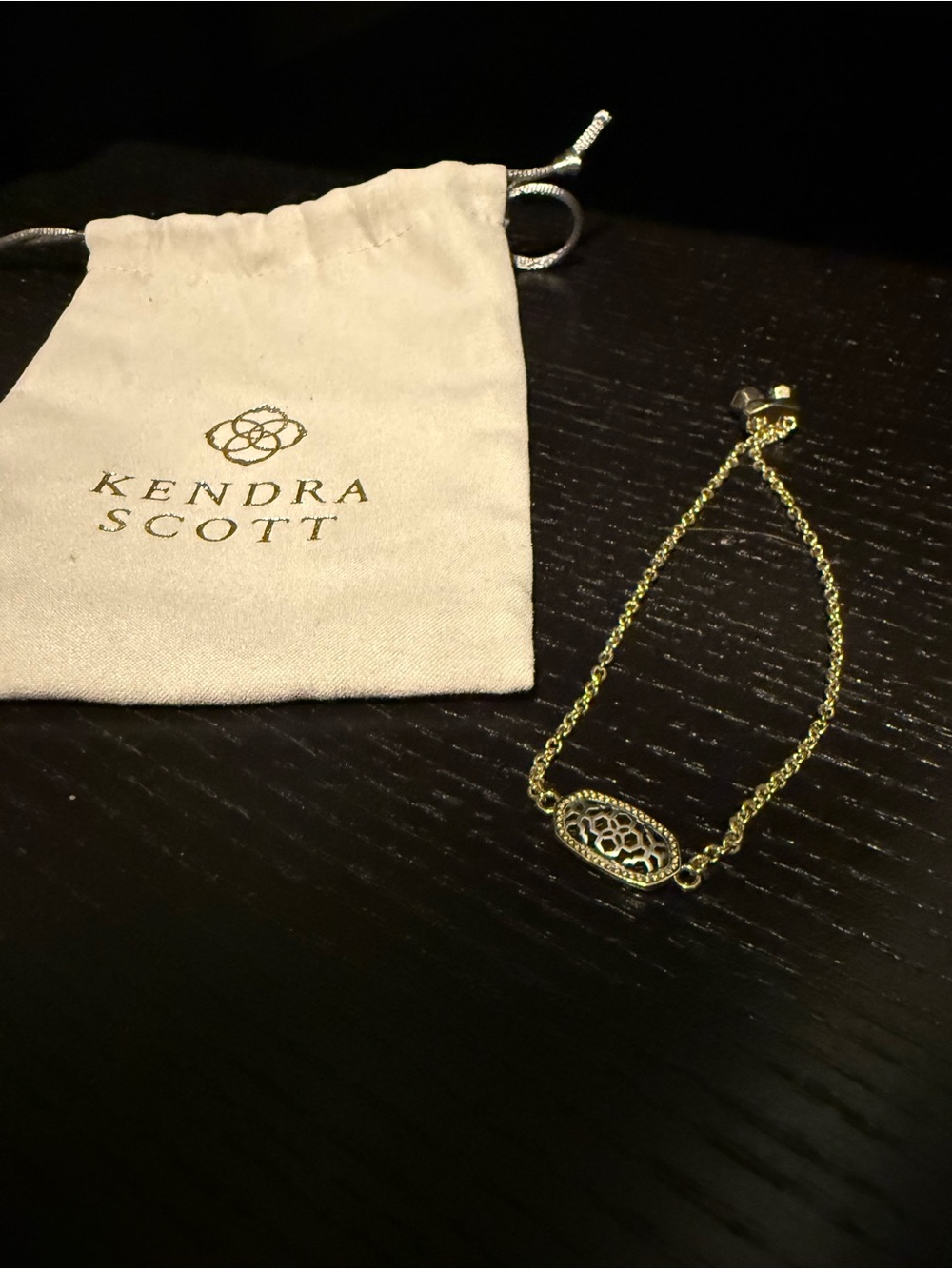 Kendra Scott Gold Filigree Oval Link Bracelet